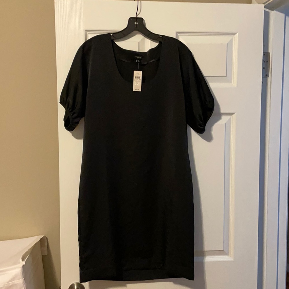Ann Taylor Black Dress with Puffy Sleeves - NWT